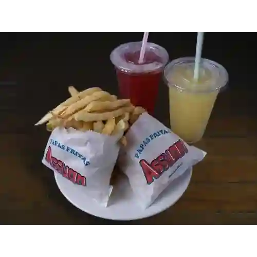 2 Papas Simples + 2 Jugos