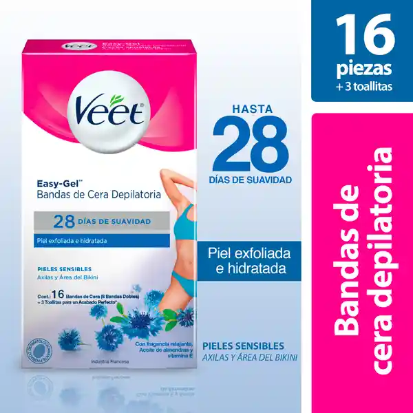 Veet Banda Axila Para Pieles Sensibles