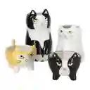 Maceta de Cerámica Gato Alto 10.5 x 15 cm Casaideas