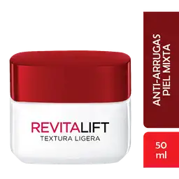 Loreal Paris-Revitalif Crema de Dia Textura Ligera Antiarrugas + Firmeza