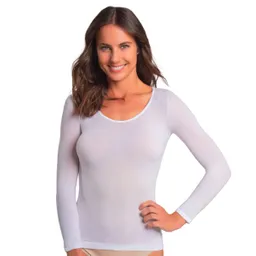 Camiseta Chemisette Manga Larga Blanco Talla Eg/Xl Caffarena