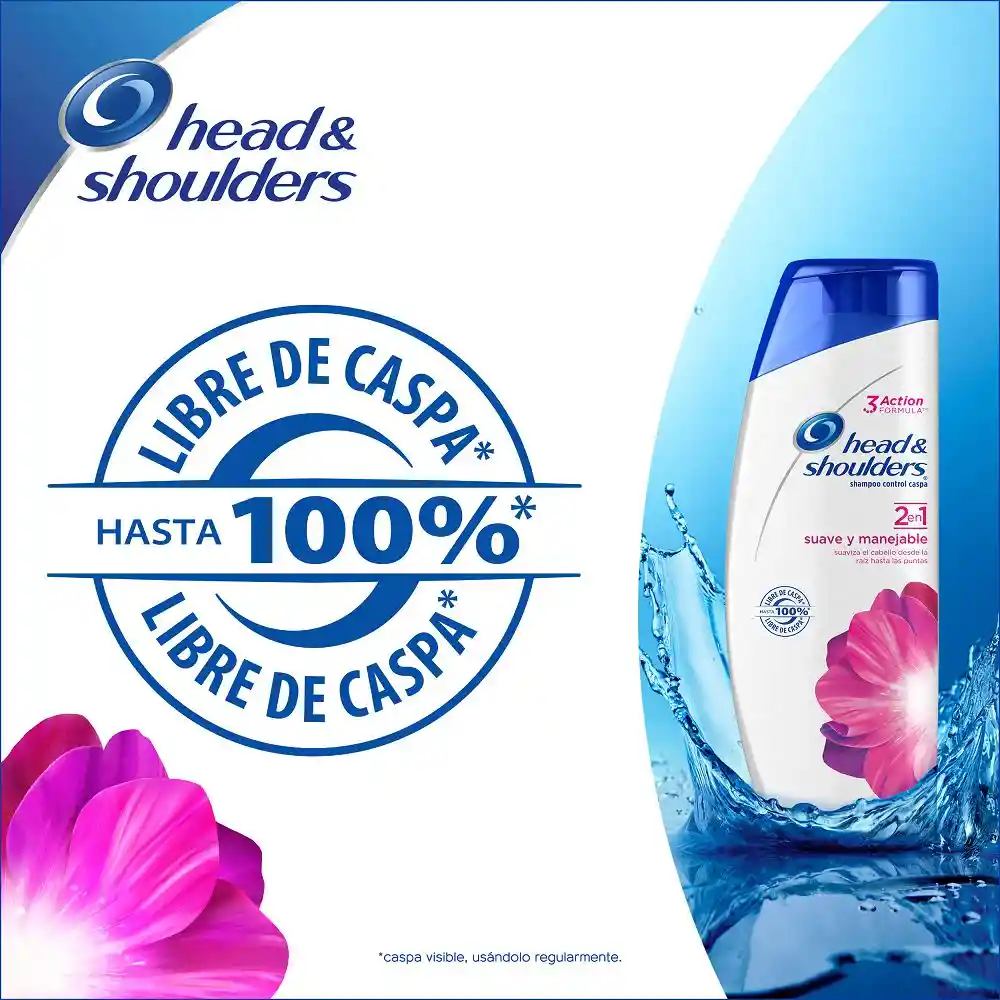 Head & Shoulders Shampoo 2 en 1 Suave y Manejable