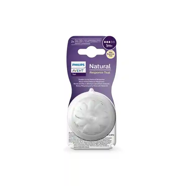 Avent Tetinas Natural 1 m + Flujo Medio