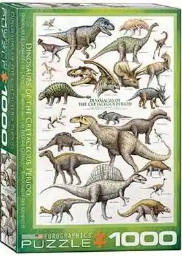 Puzzle Dinosaurios Del Periodo Cretacico