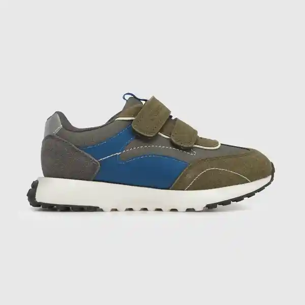 Zapatillas Urbana Niño Verde Militar Multicolor Talla 29 Colloky