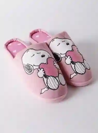 Snoopy Zapatos Navi Rosado L V25