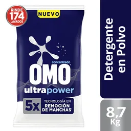 Omo Detergente Matic Ultra Power Polvo 8.7 Kg