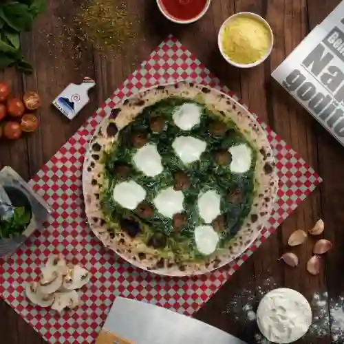 Pizza Calcio - Espinaca Albóndiga