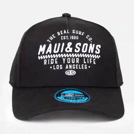 Maui Gorra Jockey Canvas Negro 5AJ1261-MV