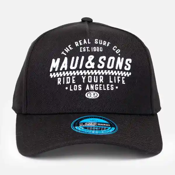 Maui Gorra Jockey Canvas Negro 5AJ1261-MV