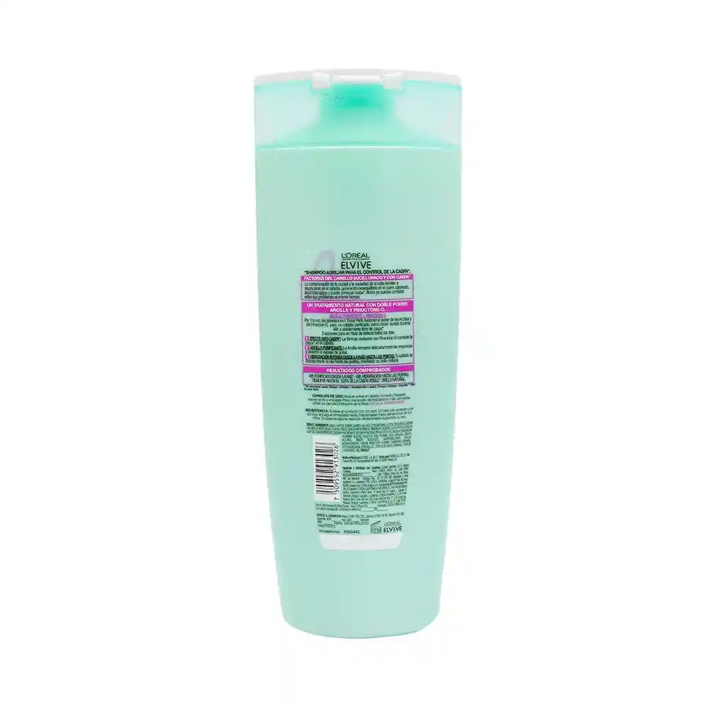 Loreal Paris-Elvive Shampoo Anti-Caspa Arcilla Purificante