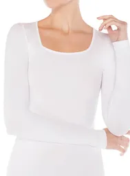 Lasst Camisera Basica Escote Cuadrado Blanco