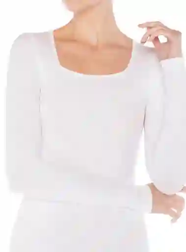 Lasst Camisera Basica Escote Cuadrado Blanco