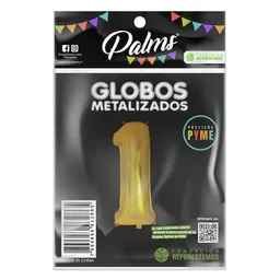 Palms Globo Aluminio Color Dorado No.1
