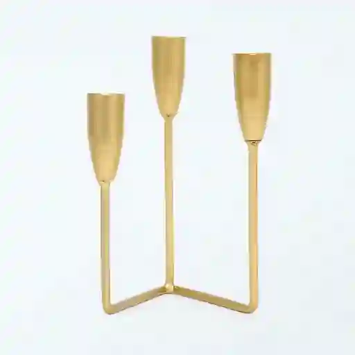Candelabro 3 Velas Dorado Armv Ripley Home