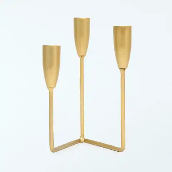 Candelabro 3 Velas Dorado Armv Ripley Home