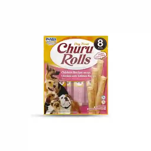 Churu Snack Rolls Salmón Para Perros Palitos