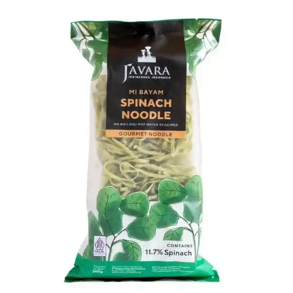 Javara Noodles Vegetales Espinaca