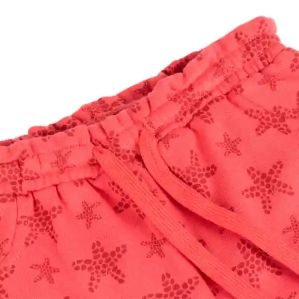 Short Franela Bebé Niña Coral Pillín Talla 6 M