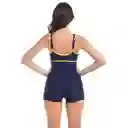 Traje de Baño Deportivo Con Piernas Azul Marino Talla XXL Samia