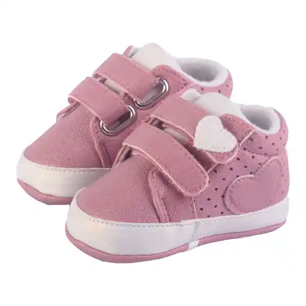 Zapatillas Para Bebé Niña Rosado Talla 16 Pillin