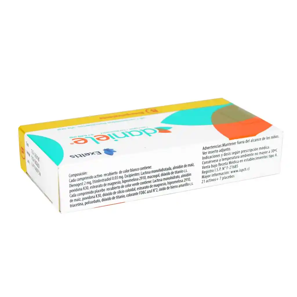 Daniele Anticonceptivo (2 mg/0.03 mg) Comprimidos Recubiertos