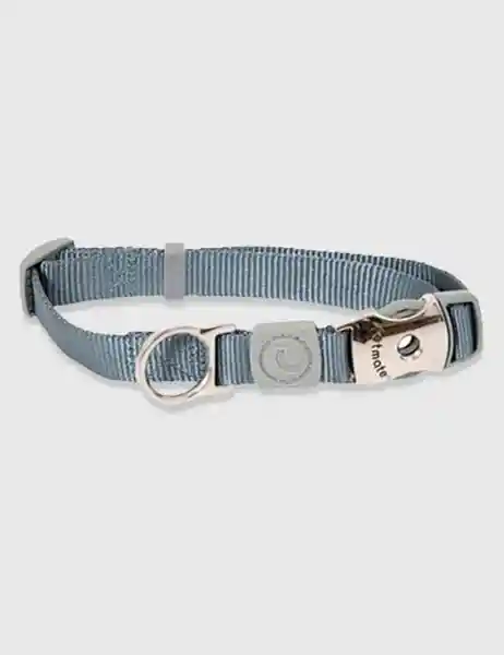 Petmate Collar de Lujo Para Perro Gris Talla M