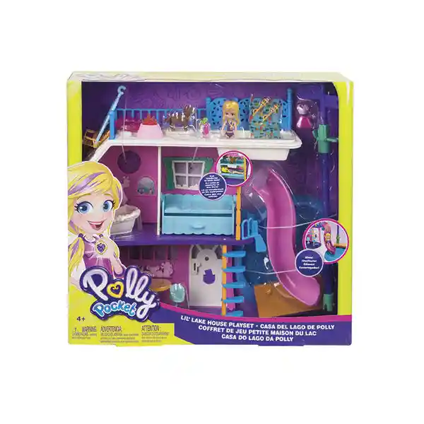 Mattel Casa De Muñeca Polly Pocket Casa Del Lago Accesorios 1 U