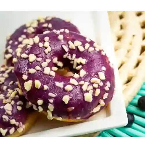 Donut Purple White