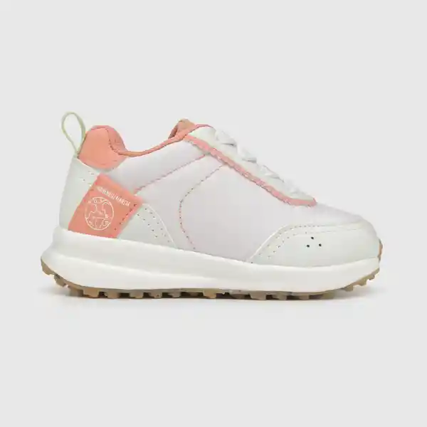 Zapatillas Urbana Reciclada Niña Blanco/Rosado Talla 24 Colloky