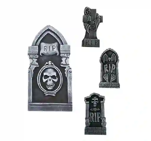 Figura Decorativa Lápida Halloween 40 cm