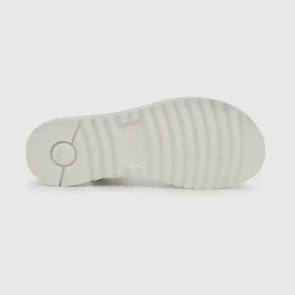 Sandalias Doble Ajuste Flor de Niña Blanco Talla 33 Colloky