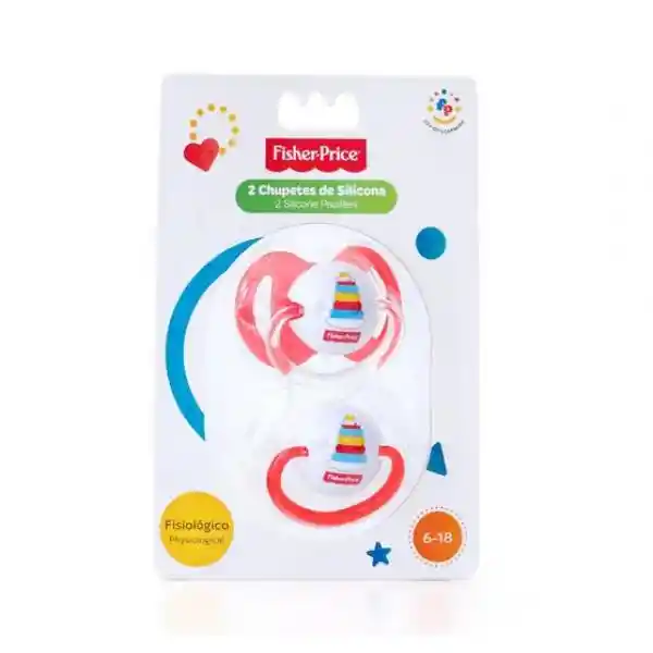 Fisher Price: Pack De Chupetes De Silicona Ortodónticos De 6 A 1