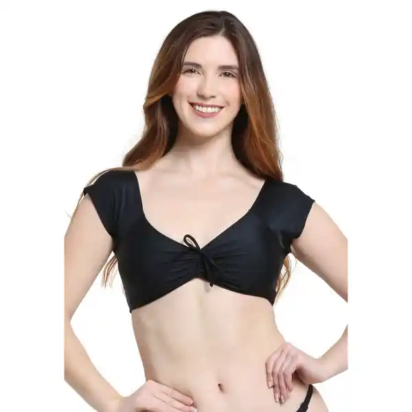 Bikini Manga Corta Negro Talla S Samia