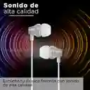 Miniso Audífonos Con Cable y Funda Tipo Cápsula Blanco