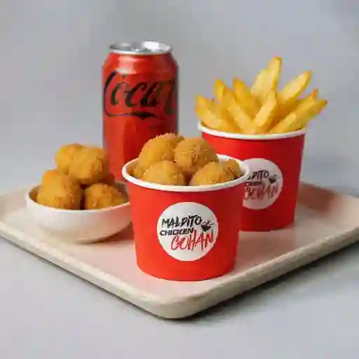 Combo individual 10 chicken pops