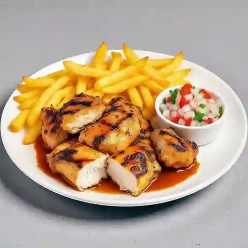 Brochetas de pollo