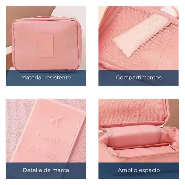 Miniso Organizador de Viaje Color Rosa