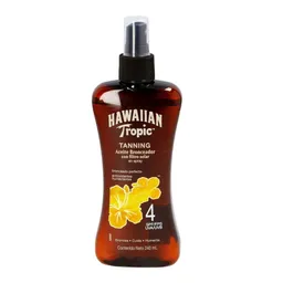 Hawaiian Tropic Aceite Bronceador con Filtro Solar SPF 4