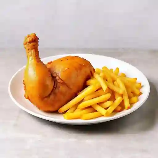 1/2 Pollo Mas Papas Crispy