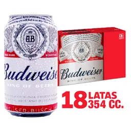 Budweiser Cerveza Lager Rubia en Lata