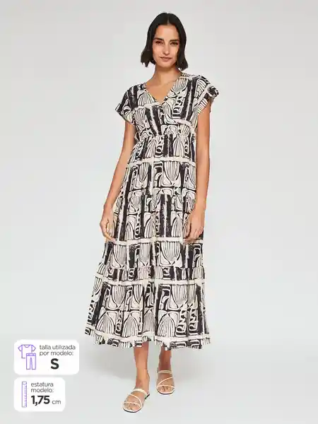 Regatta Vestido Largo Foja Color Café M S25