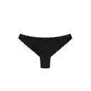 Bikini Calzón Tanga Costura Invisible Negro Talla 16 Samia