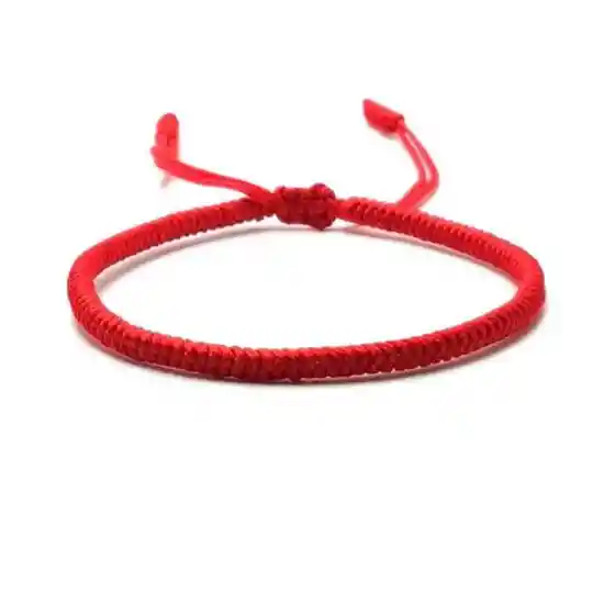 Pulsera Hilo Protección Budista Roja