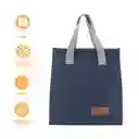 Bolsa de Almuerzo Cuadrada Azul Miniso