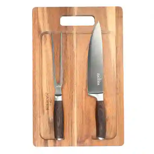 Tenedor + Cuchillo Tabla 40 x 26 cmlh