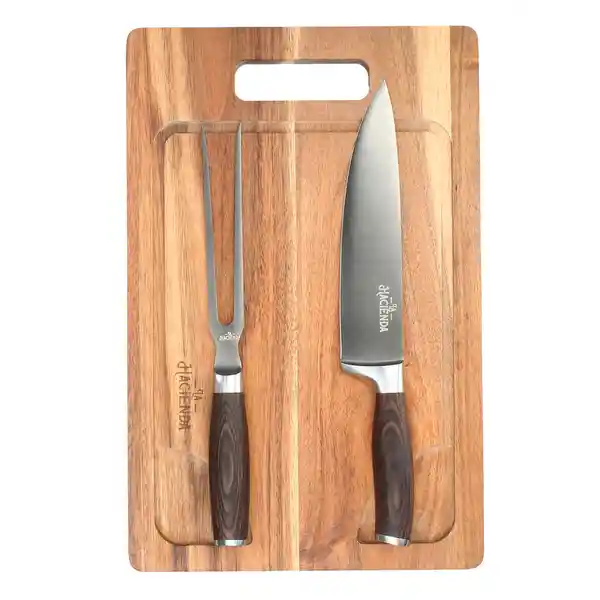 Tenedor + Cuchillo Tabla 40 x 26 cmlh