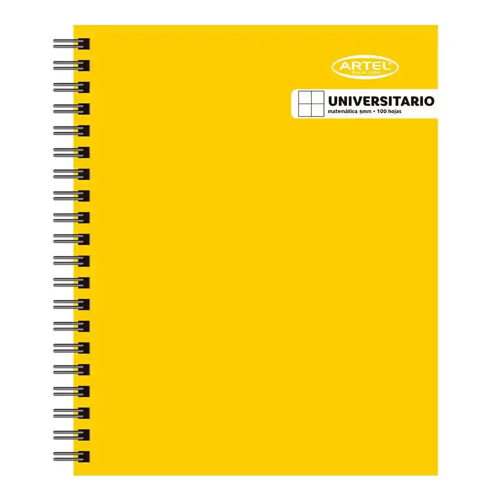 Artel Cuaderno Universitario Matemática 5mm100hojas