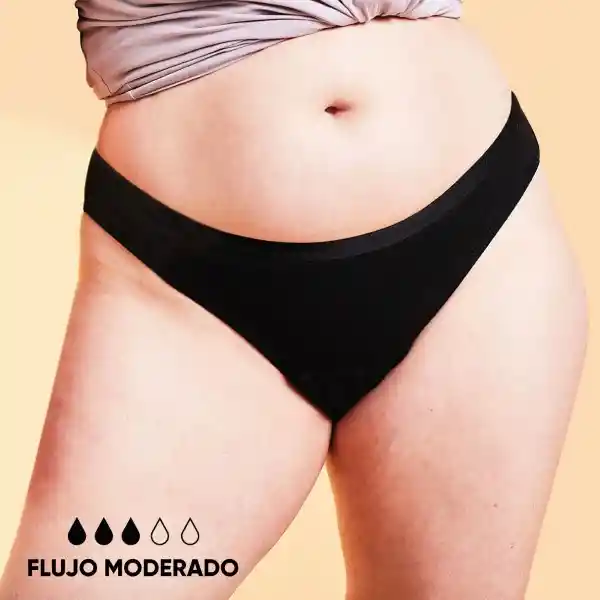 Bloodygreen Bikini Flujo Moderado Negro Talla XXL