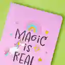 Libreta Morado Magic is Real Miniso